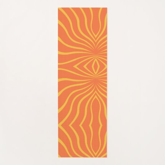 Yellow And Orange Abstract Yogamat (Voorkant)