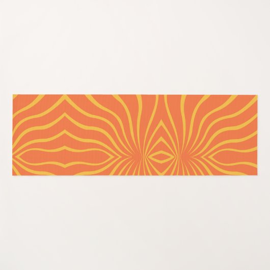 Yellow And Orange Abstract Yogamat (Voorkant (horizontaal))