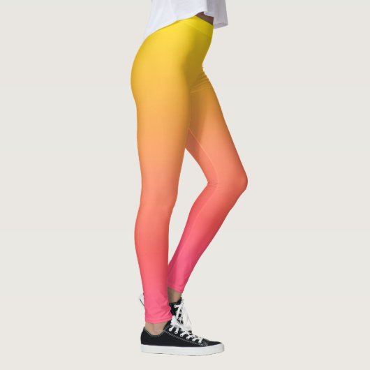 Yellow and Pink Gradient Leggings (Rechts)