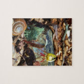 Yellow and Plum Trout Lily en Snagel Shell Legpuzzel (Horizontaal)