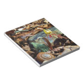 Yellow and Plum Trout Lily en Snagel Shell Notitieblok (Schuin)