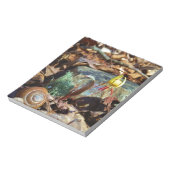 Yellow and Plum Trout Lily en Snagel Shell Notitieblok (Linkerzijde)