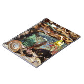 Yellow and Plum Trout Lily en Snagel Shell Notitieboek (Linkerzijde)