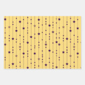 Yellow and Purple Pop Art Holiday Inpakpapier Vel (Voorkant 2)