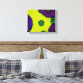 Yellow and purple to look at. canvas afdruk (Insitu (Slaapkamer))
