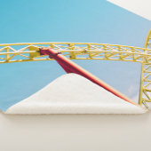 Yellow and red roller coaster under blue sky at da sherpa deken (3/4)