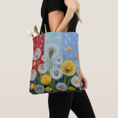 Yellow and White Dandelions  Tote Bag (Dichtbij)