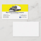 Yellow and White Trucking Company Visitekaartje (Voorkant / Achterkant)
