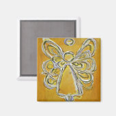 Yellow Angel Art Magnet (Voorkant / Achterkant)