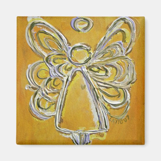 Yellow Angel Art Magnet (Voorkant)