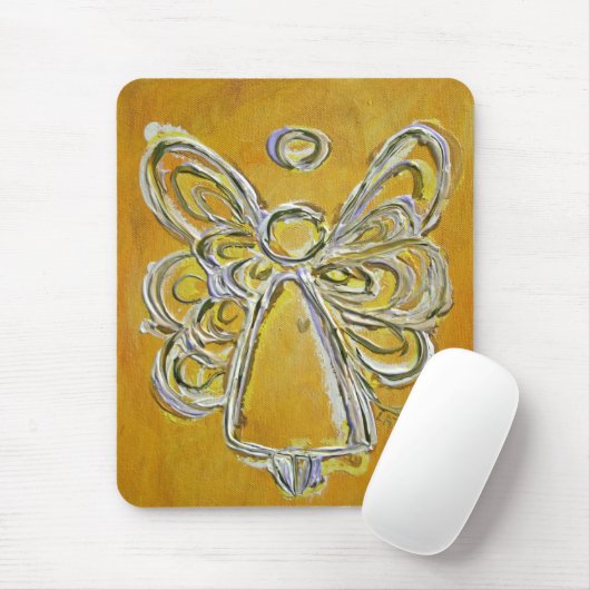 Yellow Angel Mousepad Muismat (Met muis)