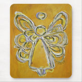 Yellow Angel Mousepad Muismat (Voorkant)