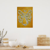 Yellow Angel Poster Art Print (Keuken)