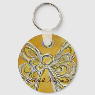Yellow Angel Wings Sleutelhanger
