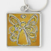 Yellow Angel Wings Sleutelhanger (Voorkant)