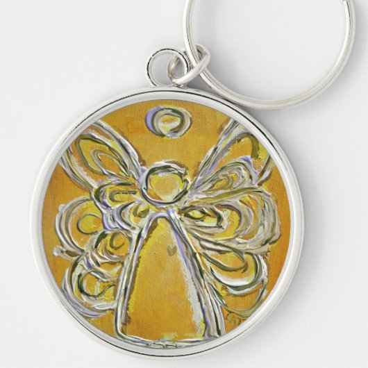 Yellow Angel Wings Sleutelhanger (Voorkant)