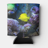 Yellow Angelfish en koraal foto Blikjeskoeler (Voorkant)