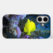 Yellow Angelfish en koraal foto Case-Mate iPhone Case (Achterkant (horizontaal))