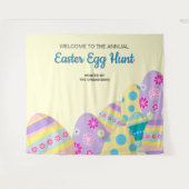 Yellow Annual Easter Egg Hunt photokleurful Wandkleed (Voorkant (horizontaal))