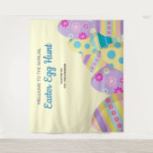 Yellow Annual Easter Egg Hunt photokleurful Wandkleed (Voorkant)