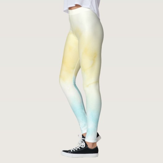 Yellow Aqua Waterverf Leggings (Links)