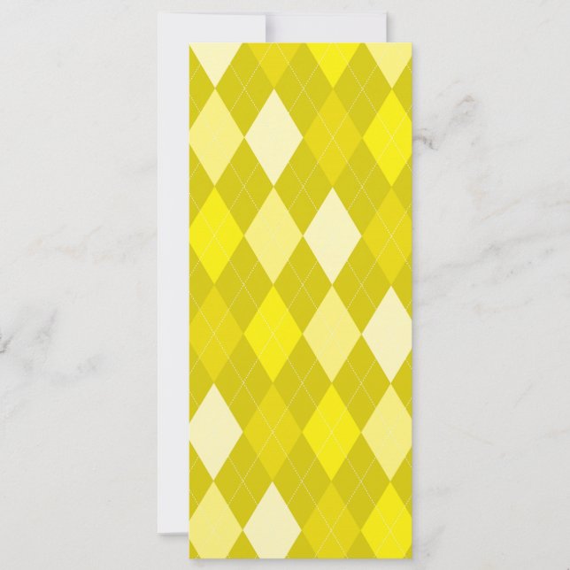 Yellow argyle patroon (Voorkant)