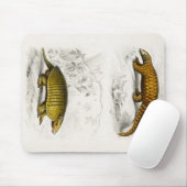 Yellow armadillo Indian Pangolin afbeelding Muismat (Met muis)