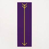 Yellow Arrow Yoga Mat - geel & paarse (Voorkant)