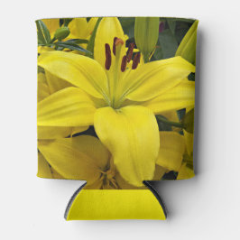 Yellow Asiatic Lily Floral Koelbox Blikjeskoeler