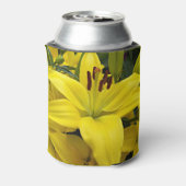 Yellow Asiatic Lily Floral Koelbox Blikjeskoeler (Blikje Achterkant)