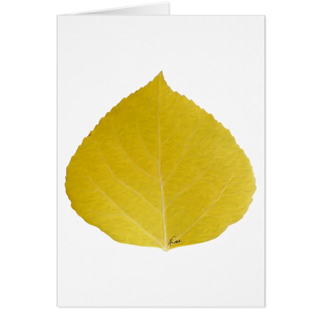 Yellow Aspen Leaf #5 (Voorkant)