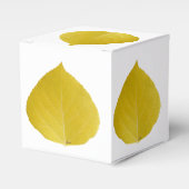 Yellow Aspen Leaf #5 Bedankdoosjes (Voorkant Zijde)