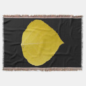 Yellow Aspen Leaf #5 Deken (Voorkant)
