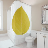 Yellow Aspen Leaf #5 Douchegordijn (In situ)