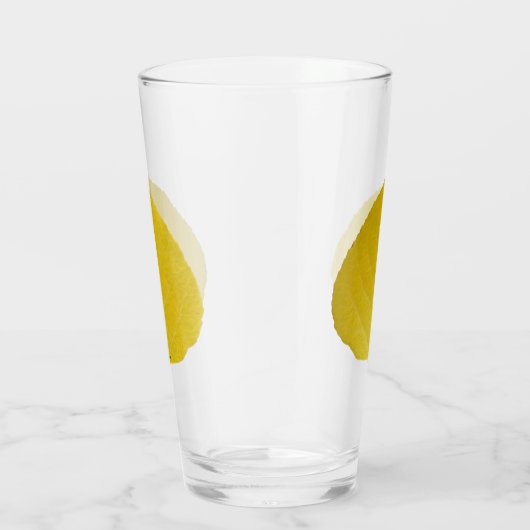 Yellow Aspen Leaf #5 Glas (Rechts)