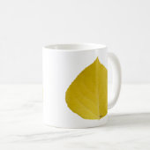 Yellow Aspen Leaf #5 Koffiemok (Voorkant rechts)