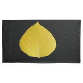 Yellow Aspen Leaf #5 Kussensloop (Voorkant-Links)