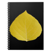 Yellow Aspen Leaf #5 Notitieboek (Voorkant)