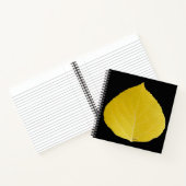 Yellow Aspen Leaf #5 Notitieboek (Binnen)