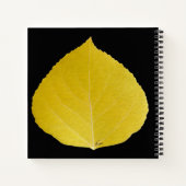 Yellow Aspen Leaf #5 Notitieboek (Achterkant)