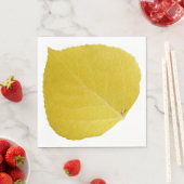 Yellow Aspen Leaf #5 Servet (Insitu)