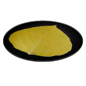 Yellow Aspen Leaf #5 Snijplank (Hoek)