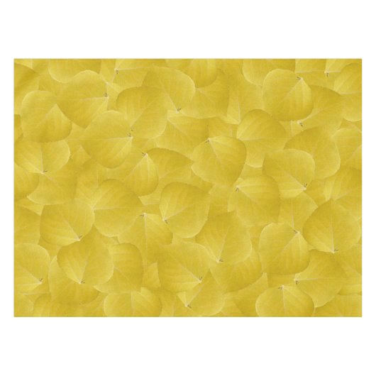 Yellow Aspen Leaf #5 Tafelkleed (Voorkant (Horizontaal))