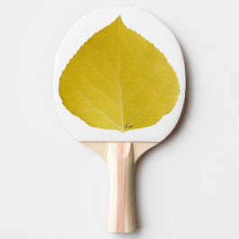 Yellow Aspen Leaf #5 Tafeltennisbatje