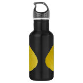 Yellow Aspen Leaf #5 Waterfles (Achterkant)