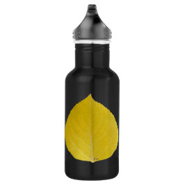 Yellow Aspen Leaf #5 Waterfles