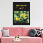 Yellow Aster Wildflowers Canvas Print (Insitu (Woonkamer))