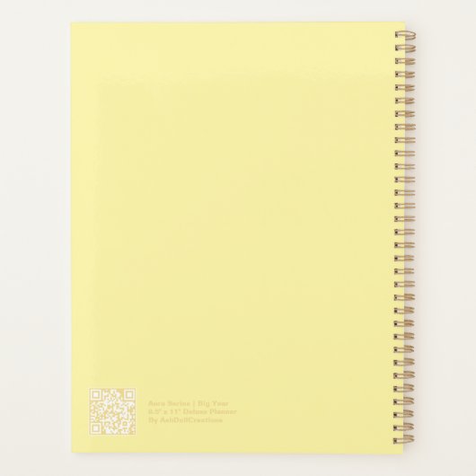 Yellow Aura Big Year Planner (Achterkant)