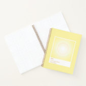 Yellow Aura Swatch Angel Number Notebook Notitieboek (Binnen)