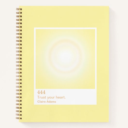 Yellow Aura Swatch Angel Number Notebook Notitieboek (Voorkant)